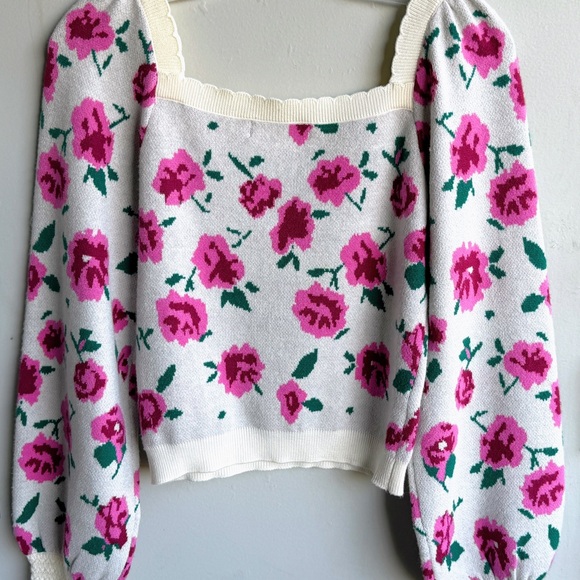 Willow & Wind Floral Sweater Size S - Picture 2 of 10